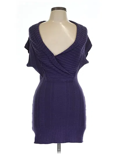 Pre-owned Unbranded Cardigan Sweater In Purple
