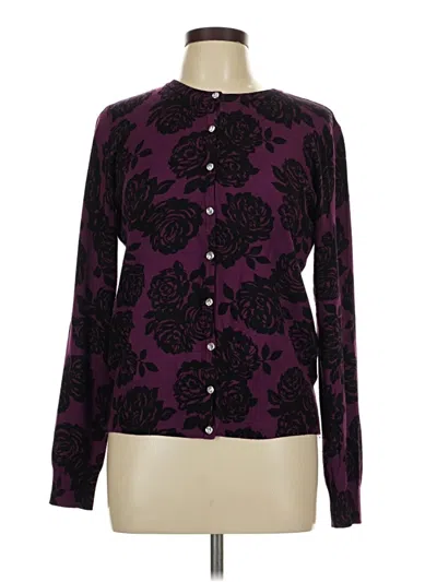 Pre-owned Unbranded Cardigan Sweater In Purple