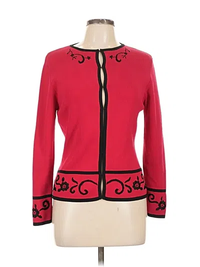 Pre-owned Unbranded Cardigan Sweater In Red