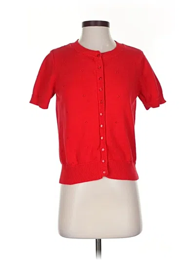 Pre-owned Unbranded Cardigan Sweater In Red