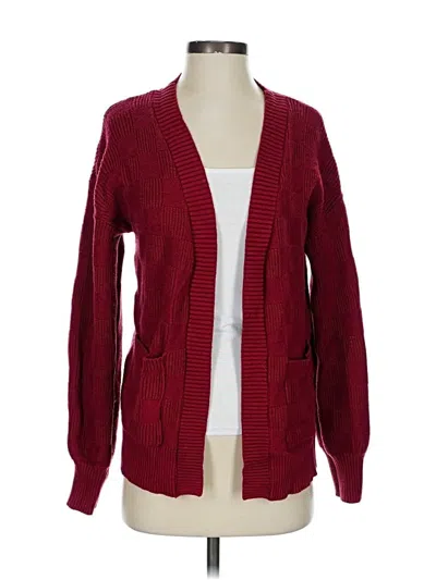 Pre-owned Unbranded Cardigan Sweater In Red