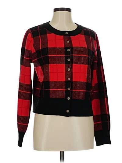 Pre-owned Unbranded Cardigan Sweater In Red