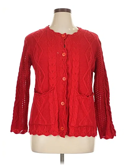 Pre-owned Unbranded Cardigan Sweater In Red