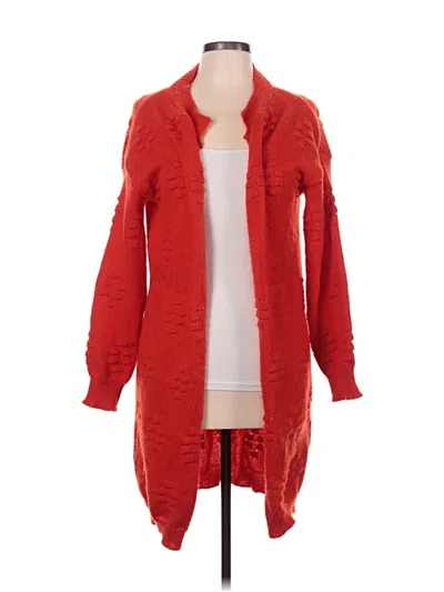 Pre-owned Unbranded Cardigan Sweater In Red