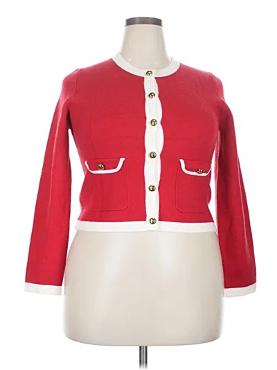 Pre-owned Unbranded Cardigan Sweater In Red
