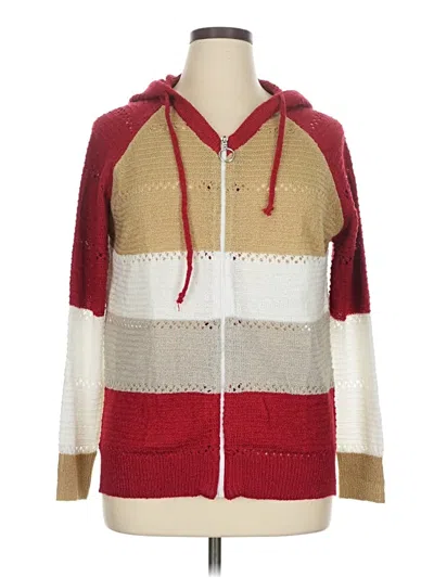 Pre-owned Unbranded Cardigan Sweater In Red