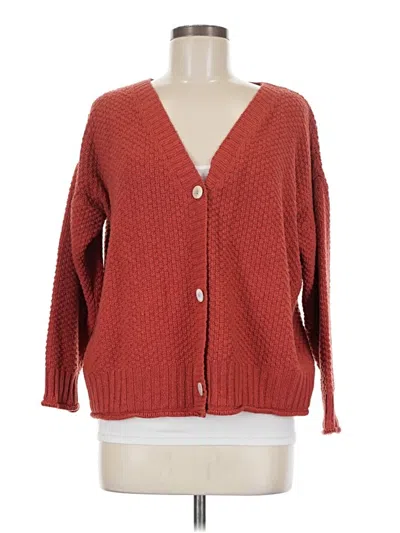 Pre-owned Unbranded Cardigan Sweater In Red
