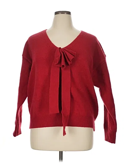 Pre-owned Unbranded Cardigan Sweater In Red