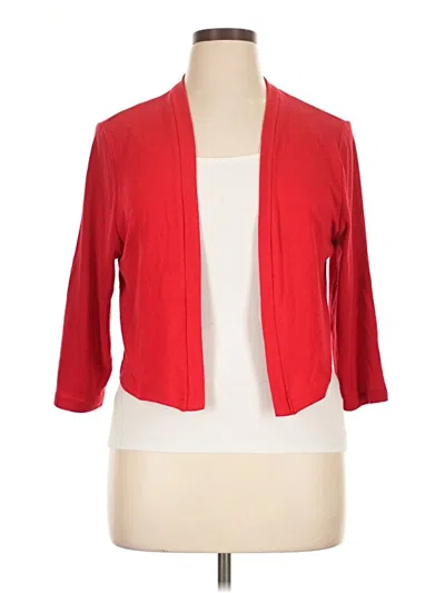 Pre-owned Unbranded Cardigan Sweater In Red
