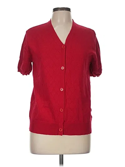 Pre-owned Unbranded Cardigan Sweater In Red