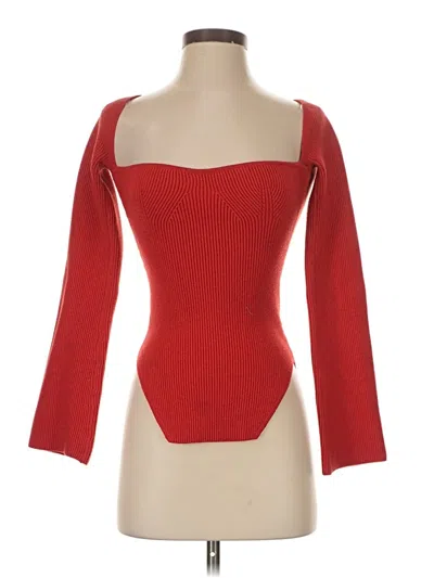 Pre-owned Unbranded Cardigan Sweater In Red