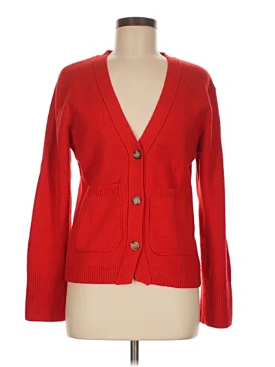 Pre-owned Unbranded Cardigan Sweater In Red