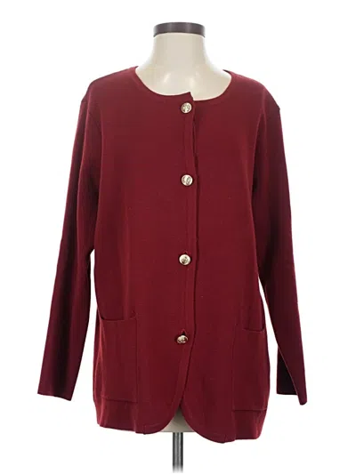 Pre-owned Unbranded Cardigan Sweater In Red