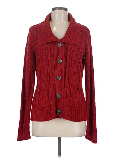 Pre-owned Unbranded Cardigan Sweater In Red