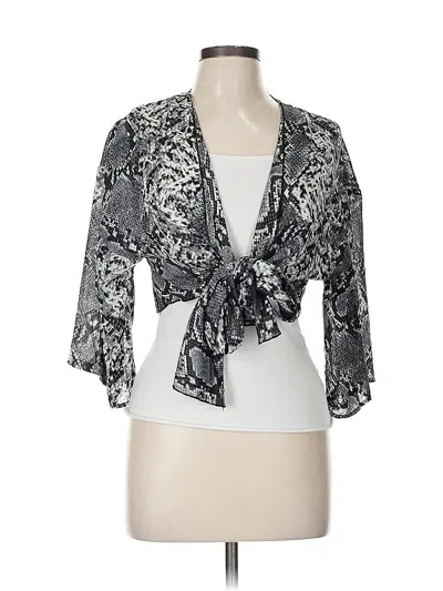 Pre-owned Unbranded Cardigan Sweater In Silver