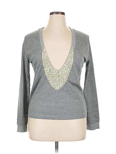 Pre-owned Unbranded Cardigan Sweater In Silver