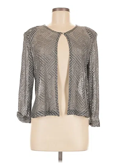 Pre-owned Unbranded Cardigan Sweater In Silver