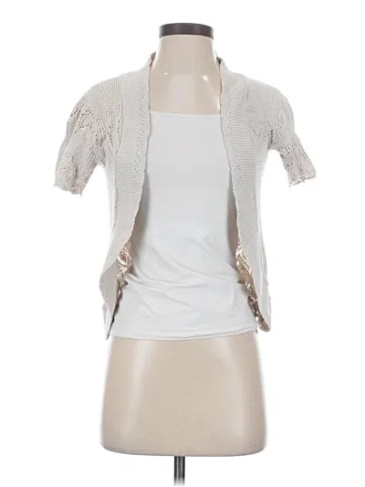 Pre-owned Unbranded Cardigan Sweater In Silver
