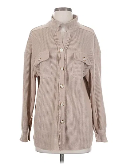Pre-owned Unbranded Cardigan Sweater In Tan