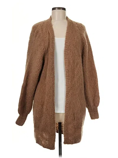 Pre-owned Unbranded Cardigan Sweater In Tan