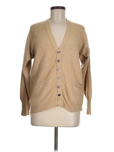 Pre-owned Unbranded Cardigan Sweater In Tan
