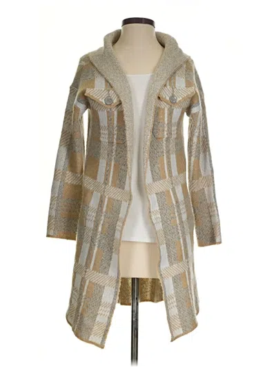 Pre-owned Unbranded Cardigan Sweater In Tan