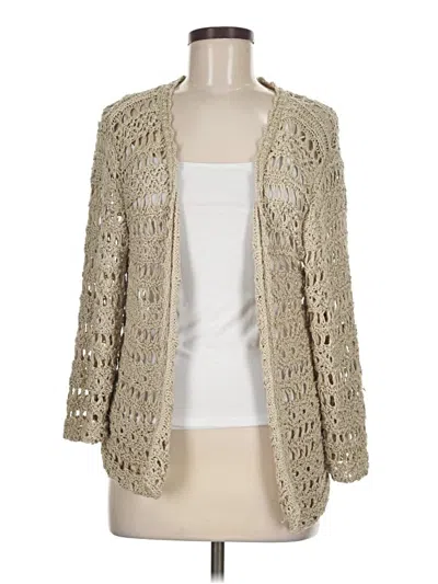 Pre-owned Unbranded Cardigan Sweater In Tan