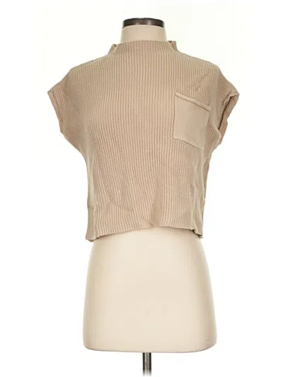 Pre-owned Unbranded Cardigan Sweater In Tan