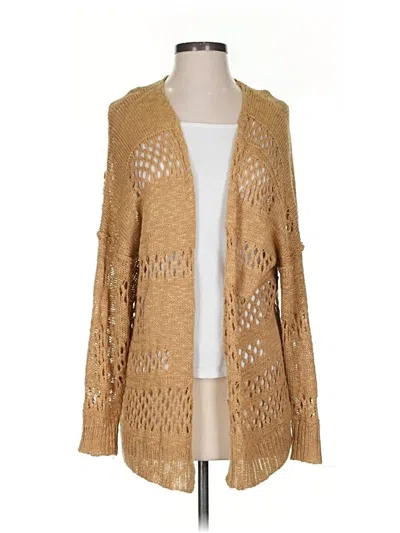 Pre-owned Unbranded Cardigan Sweater In Tan