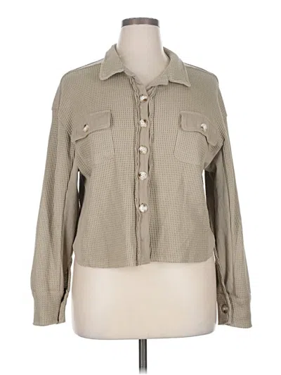 Pre-owned Unbranded Cardigan Sweater In Tan