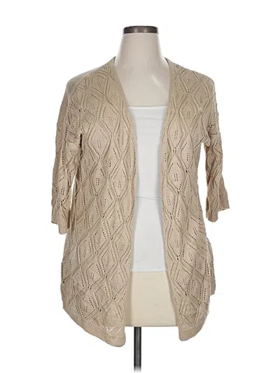 Pre-owned Unbranded Cardigan Sweater In Tan
