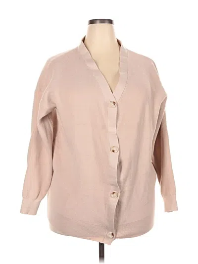 Pre-owned Unbranded Cardigan Sweater In Tan