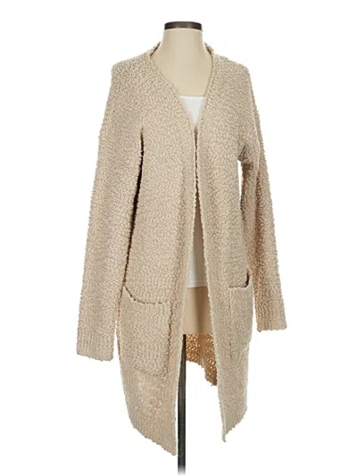 Pre-owned Unbranded Cardigan Sweater In Tan