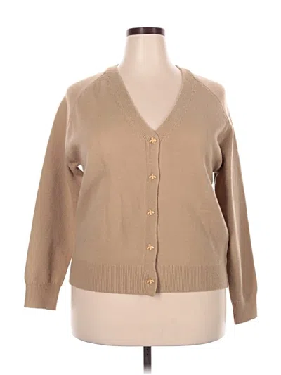 Pre-owned Unbranded Cardigan Sweater In Tan