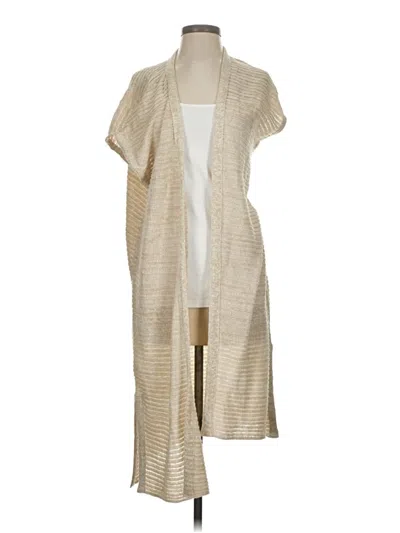 Pre-owned Unbranded Cardigan Sweater In Tan