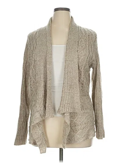 Pre-owned Unbranded Cardigan Sweater In Tan