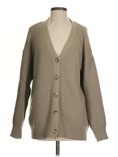 Pre-owned Unbranded Cardigan Sweater In Tan