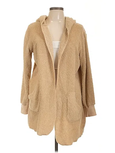 Pre-owned Unbranded Cardigan Sweater In Tan