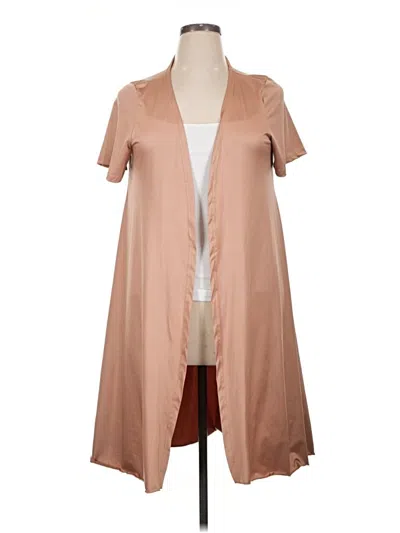 Pre-owned Unbranded Cardigan Sweater In Tan