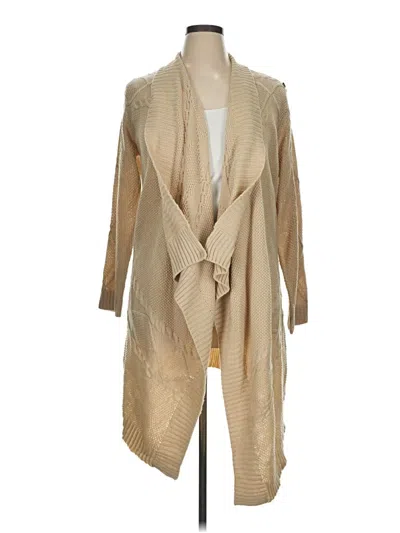 Pre-owned Unbranded Cardigan Sweater In Tan