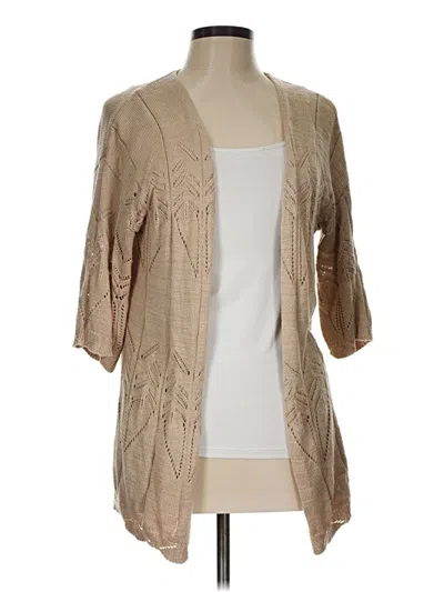 Pre-owned Unbranded Cardigan Sweater In Tan