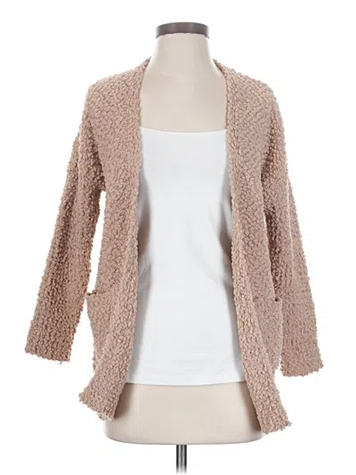Pre-owned Unbranded Cardigan Sweater In Tan