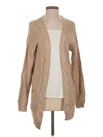 Pre-owned Unbranded Cardigan Sweater In Tan