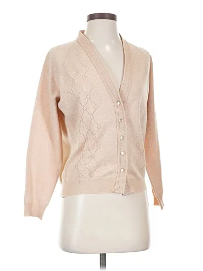 Pre-owned Unbranded Cardigan Sweater In Tan