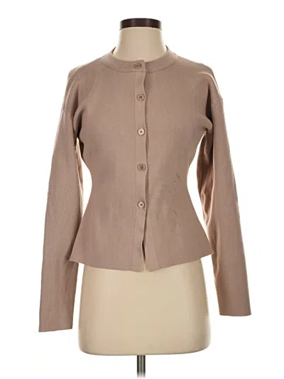 Pre-owned Unbranded Cardigan Sweater In Tan