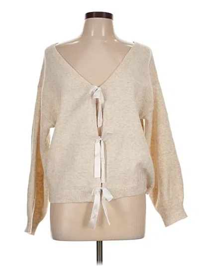 Pre-owned Unbranded Cardigan Sweater In Tan