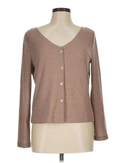 Pre-owned Unbranded Cardigan Sweater In Tan
