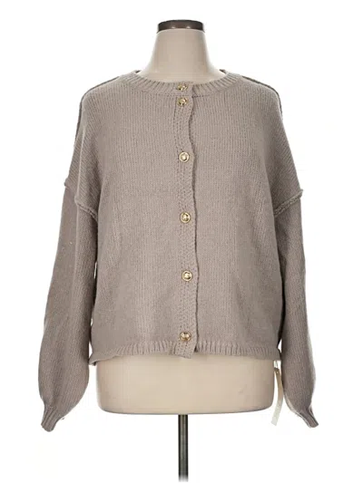Pre-owned Unbranded Cardigan Sweater In Tan
