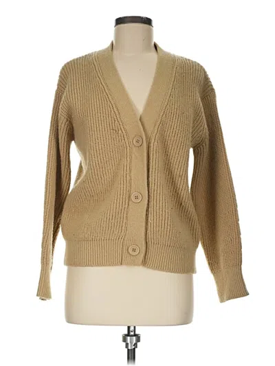 Pre-owned Unbranded Cardigan Sweater In Tan