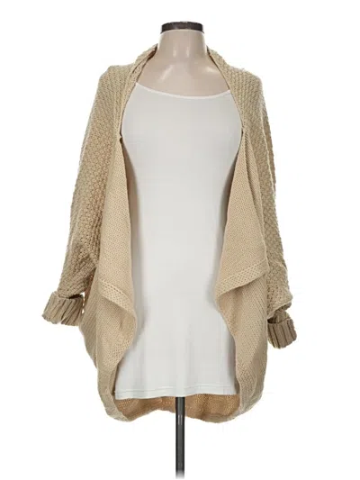 Pre-owned Unbranded Cardigan Sweater In Tan